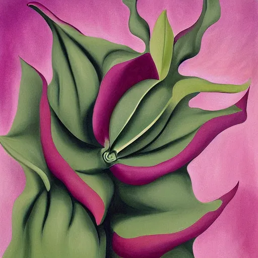 Image similar to Corpse Flower painting by Georgia O'Keeffe