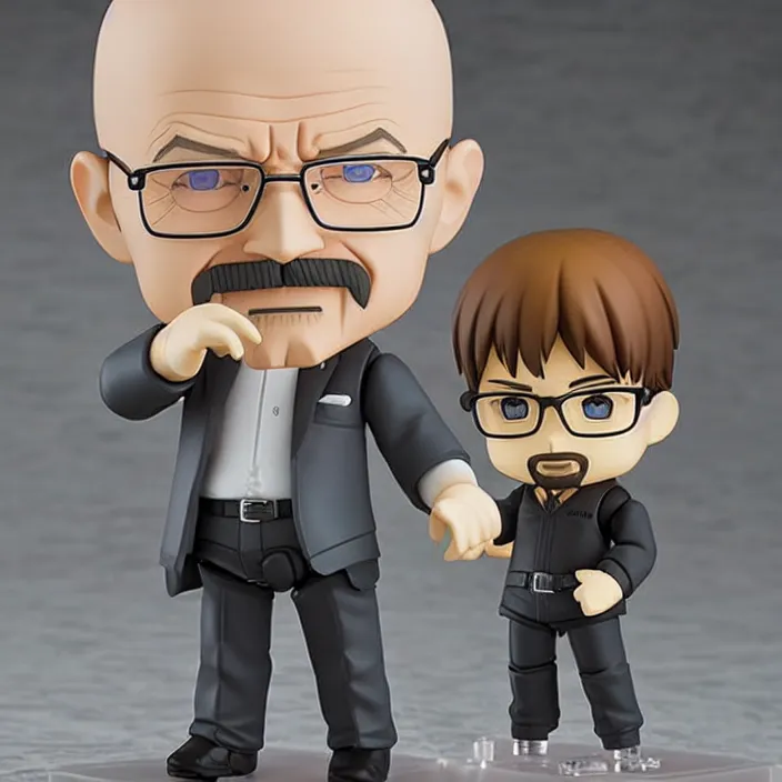 Image similar to walter white, an anime nendoroid of walter white, figurine, detailed product photo