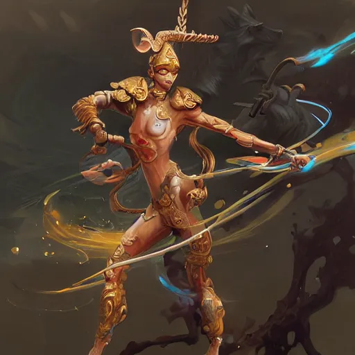 Prompt: Nezha warrior ,hyper detailed, by Peter Mohrbacher