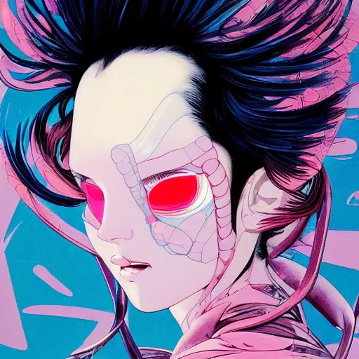 Image similar to prompt : fashion tv character portrait soft light painted by james jean and katsuhiro otomo and erik jones, inspired by akira anime, smooth face feature, intricate oil painting, high detail illustration, sharp high detail, manga and anime 1 9 9 9