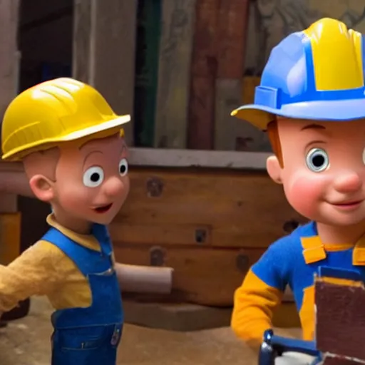 Prompt: dramatic reboot of bob the builder on hbo