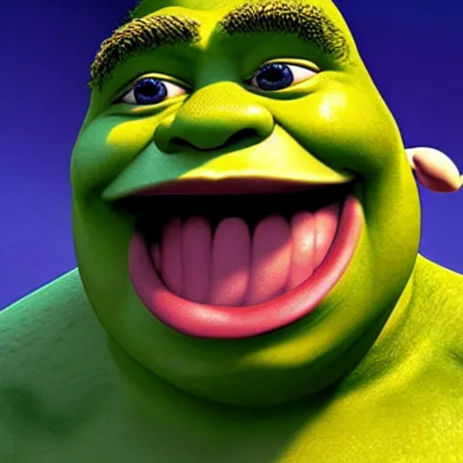 Image similar to shrek as a muppet