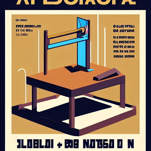 Prompt: porta 4 0 0 golden isometric projection graphic design poster of a saw table inspired by israeli zionism propaganda posters