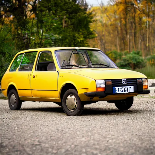 Prompt: dacia 1 3 0 0, photo, 3 0 mm, bokeh