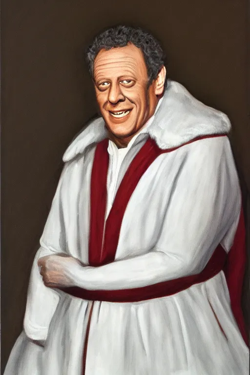 Image similar to Newman from Seinfeld in an Elizabeth portrait, highly detailed,