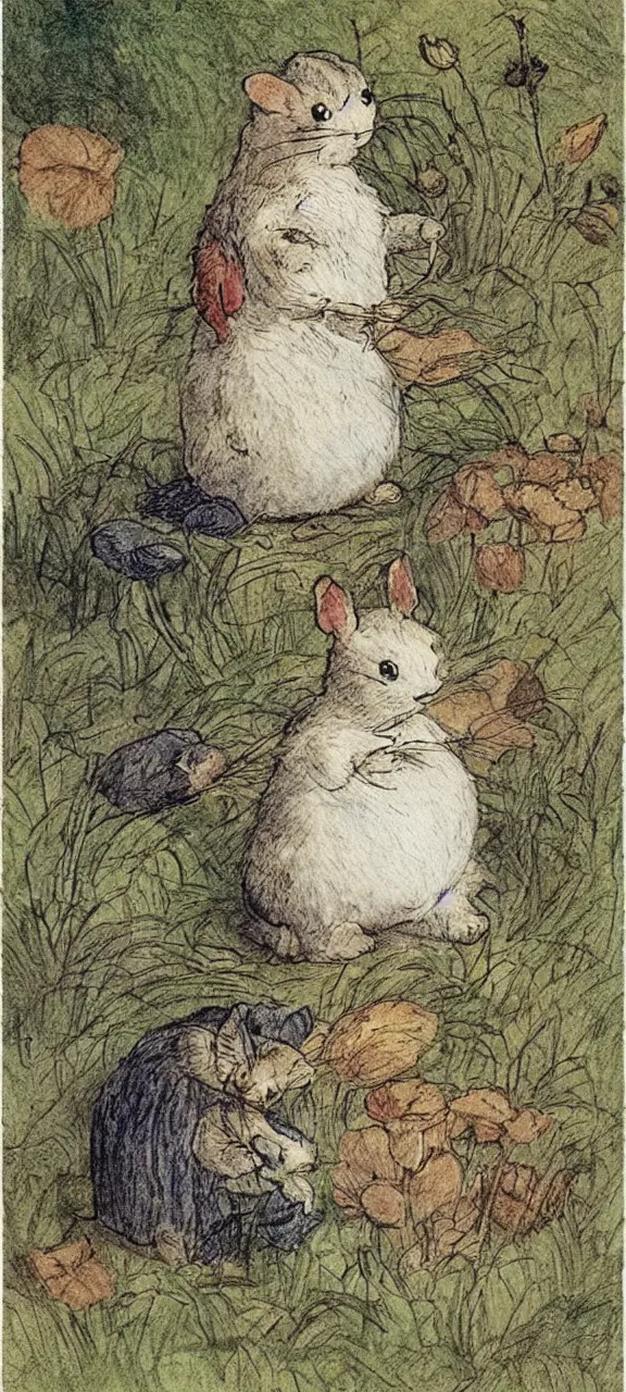 Prompt: illustration by Beatrix Potter