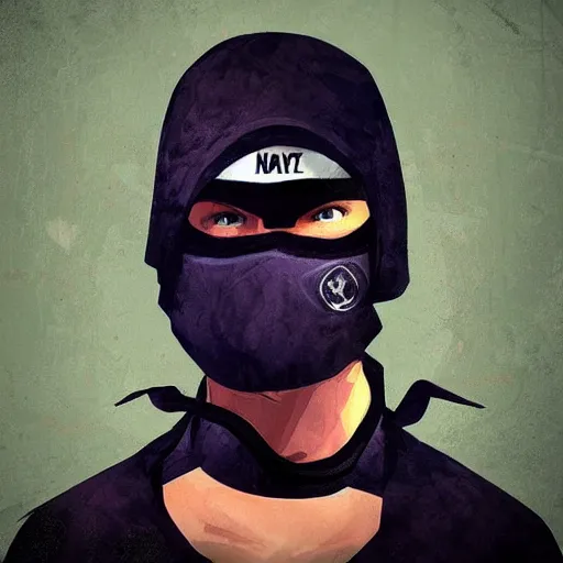 Image similar to ninjas in pyjama, csgo, art, valve, counter strike