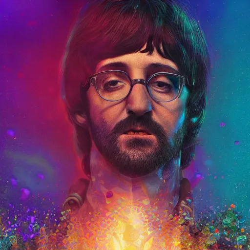 Image similar to beatles on lsd, hyper detailed, dramatic lighting, cgsociety, realistic, hyper detailed, insane details, intricate, dramatic lighting, hypermaximalist, golden ratio, rule of thirds, octane render, weta digital, micro details, ultra wide angle, artstation trending, 8 k,