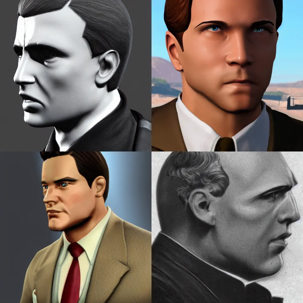 Prompt: a profile shot of the video game character panam palmer