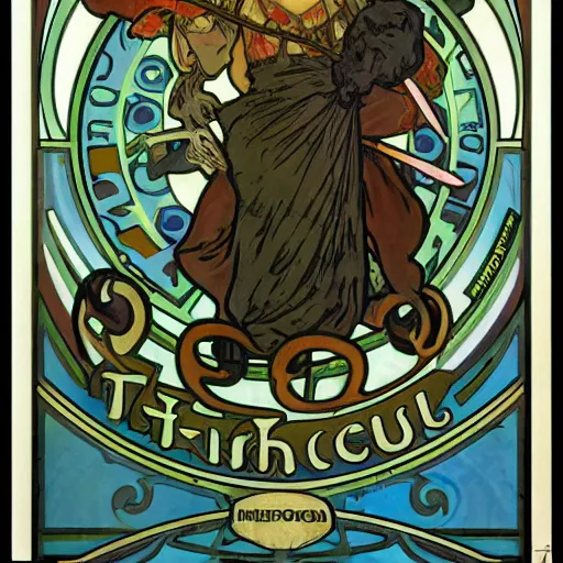 Prompt: anthropomorphic turtle hero by alphonse mucha