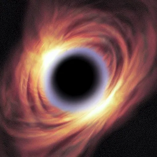 Prompt: “ a photorealistic picture of a black hole taken by the hubble telescope ”