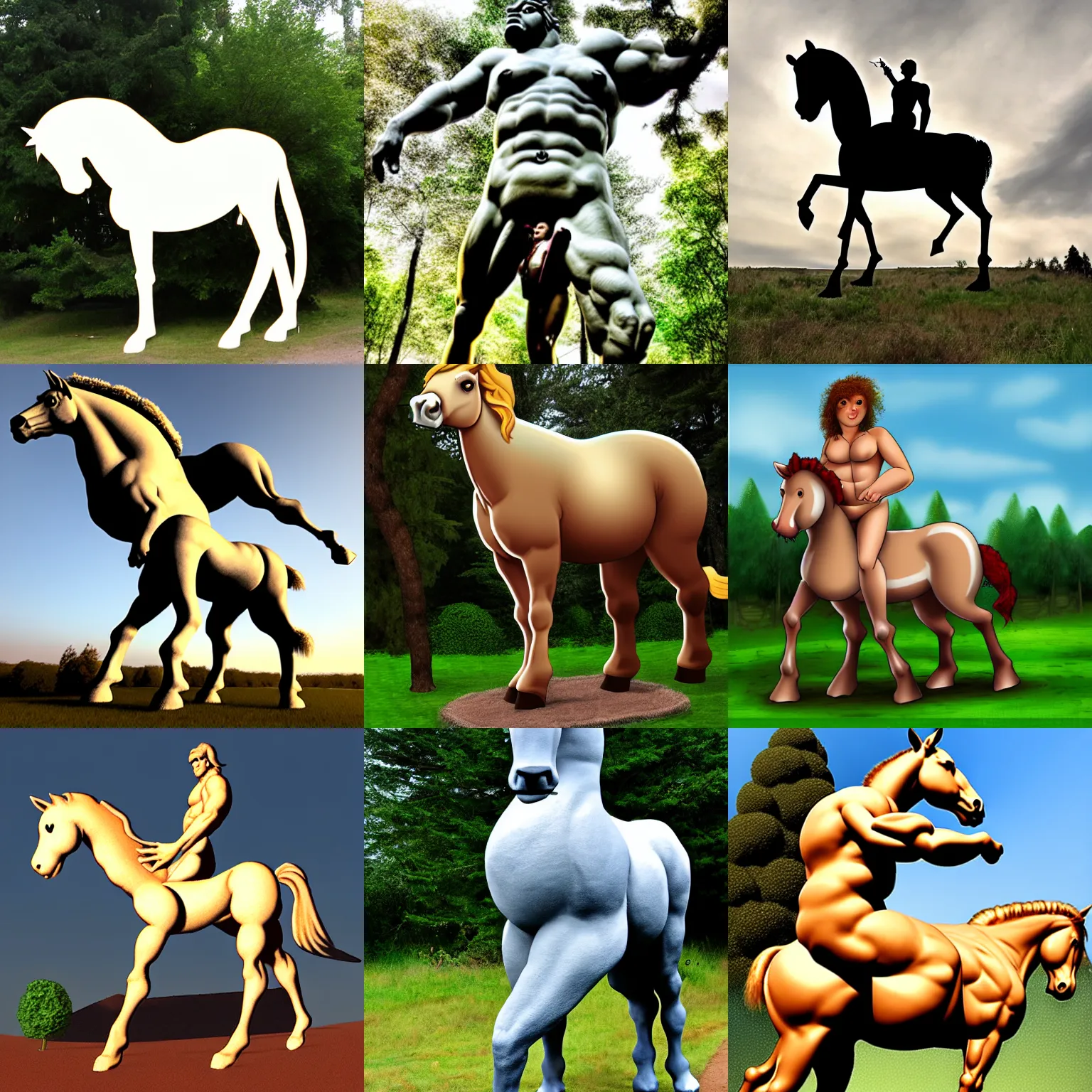 Prompt: giant centaur