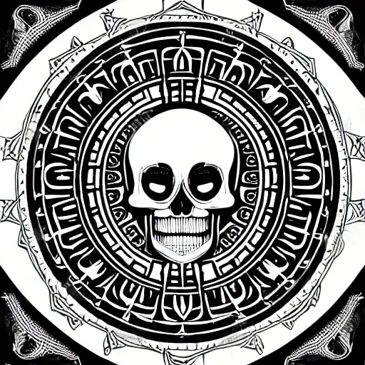 Image similar to sacred geometry skull illustration, ornate ritual occult illustration diagram, detailed