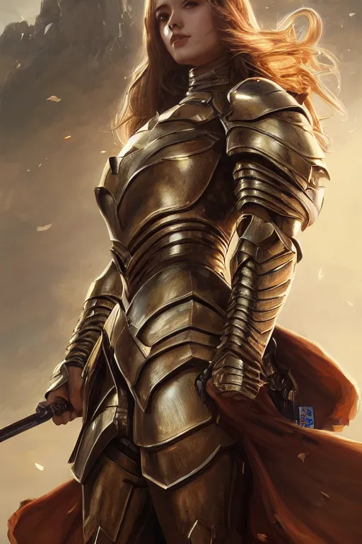 Image similar to a masterpiece ultrarealistic ultradetailed portrait of a very beautiful girl in a battle armour, medium shot, intricate, elegant, by stanley artgerm lau, wlop, rossdraws, james jean, andrei riabovitchev, marc simonetti, light by julie bell, porcelain skin. global illumination, vfx