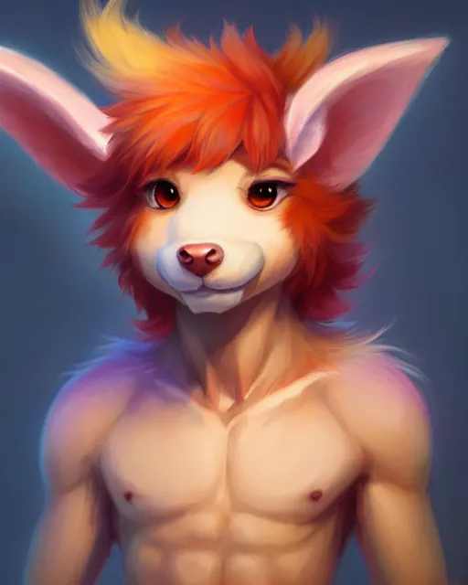 Image similar to character concept art of a cute young male anthropomorphic colorful furry angel dragon | | cute - fine - face, pretty face, key visual, realistic shaded perfect face, fine details by stanley artgerm lau, wlop, rossdraws, james jean, andrei riabovitchev, marc simonetti, and sakimichan, trending on artstation