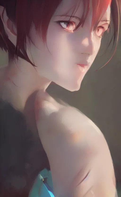 Image similar to a portrait of a female character, vivid colors, soft lighting, atmospheric, cinematic, moody, in the style of ilya kuvshinov and range murata, krenz cushart, rule of thirds, oil on canvas, 8 k, park