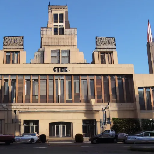 Prompt: art deco city hall