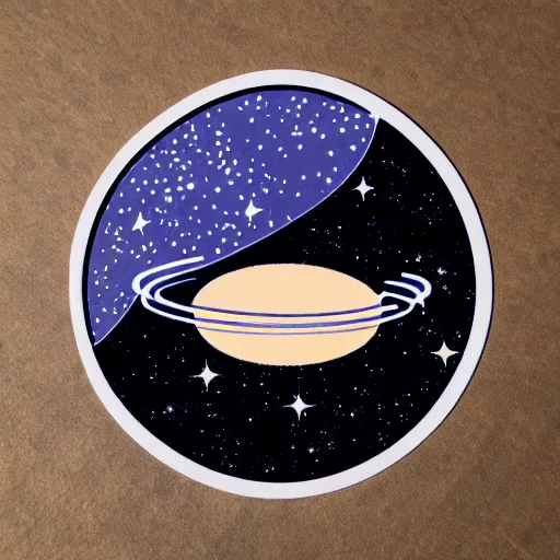 Image similar to Liminal space in outer space, sticker