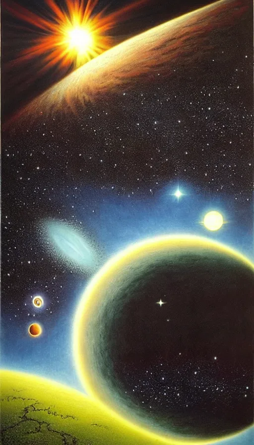 Image similar to the two complementary forces that make up all aspects and phenomena of life, by David A. Hardy