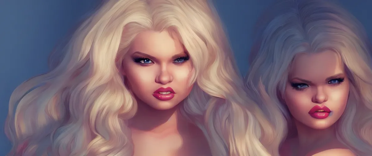 Prompt: very beautiful trisha paytas, happy appearance, ioyful vibe and lighting, cgsociety, artstation, in the style of artgerm