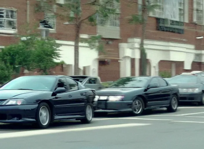 Image similar to DC2 Acura Integra Type R driving though office. The Office tv show 2005 scene still frame