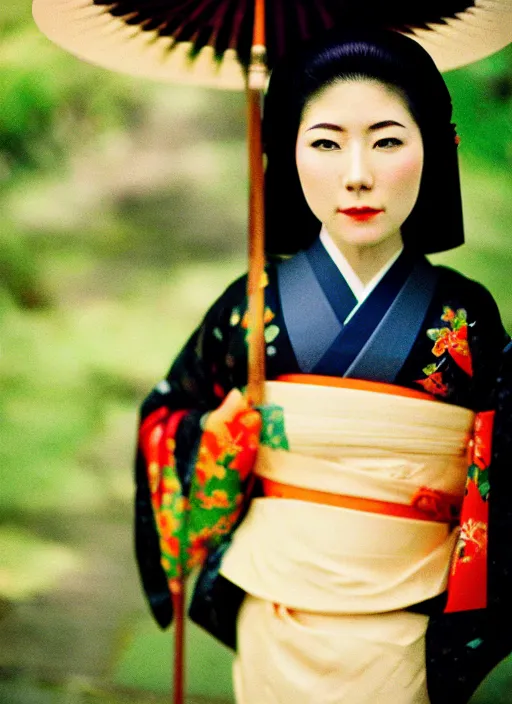 Image similar to Portrait Photograph of a Japanese Geisha Fuji Pro 400H