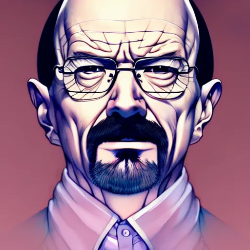 Image similar to walter white, portrait shinkai makoto studio ghibli studio key hideaki anno sakimichan stanley artgerm lau rossdraws james jean marc simonetti elegant highly detailed digital painting artstation pixiv