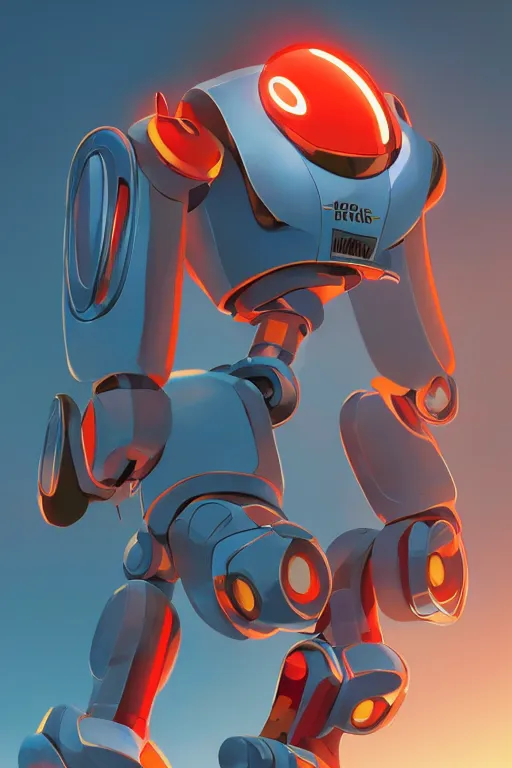 Image similar to metabots medabots medarotto medarot robot minimalist comics, behance hd by jesper ejsing, by rhads, makoto shinkai and lois van baarle, ilya kuvshinov, rossdraws global illumination ray tracing hdr radiating a glowing aura