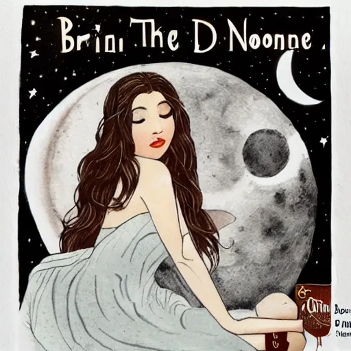 Prompt: brunette of the color of cinnamon and the dark moon dances like the wind in the belly of the night