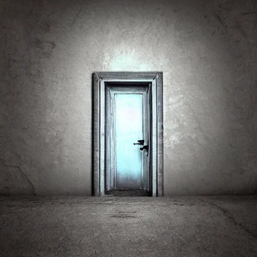 Prompt: the forbidden door, photorealistic,