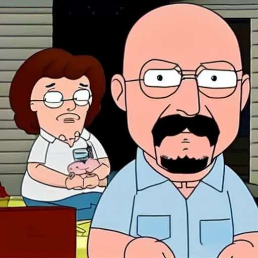 Image similar to Walter white in family guy