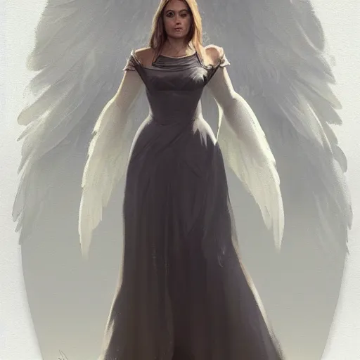 Image similar to full body potrait of Adele as an angel, highly detailed, artstation, greg rutkowski and Frank Frazetta