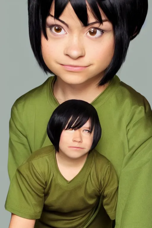 Image similar to photo of real life Toph from Avatar