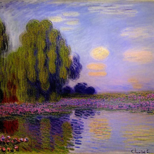 Prompt: landscape by claude monet