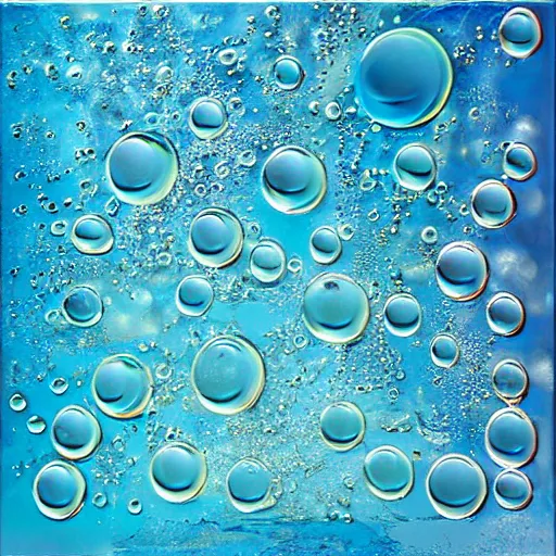 Image similar to abstract water art with bubbles