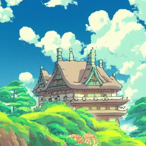 Image similar to dream made in studio ghibli artstyle