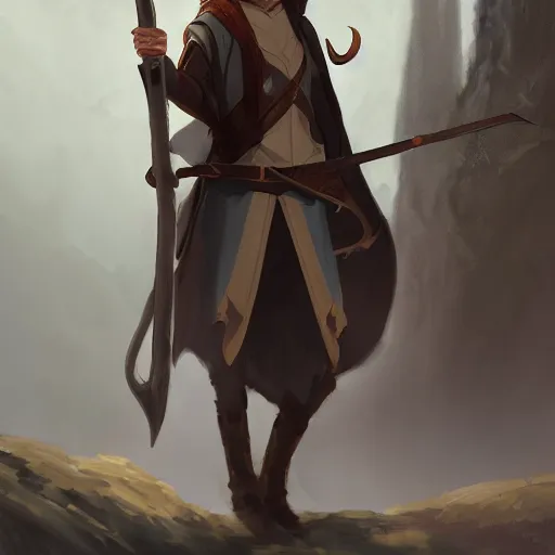 Image similar to An adolescent male half-elf wizard, focus on face, tall, slim, short brown hair, smiling, wizard robes, staff, sharp focus, highly detailed, photograph, still, cinematic, dynamic lighting, trending on artstation, digital painting, in the style of Chris Ostrowski