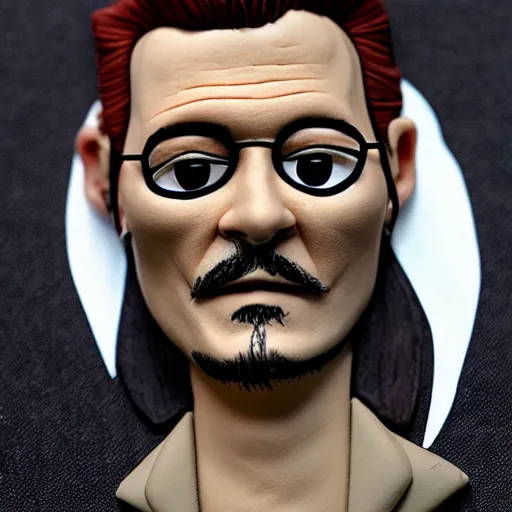 Image similar to plasticine johnny depp