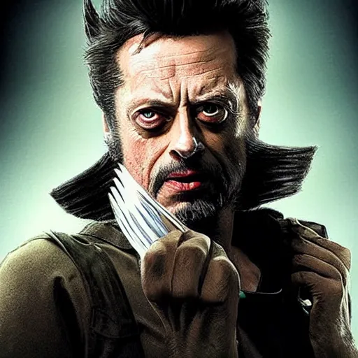 Prompt: Steve Buscemi as wolverine