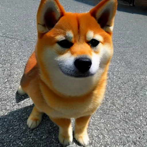 Image similar to photo of a shiba inu-cat mix