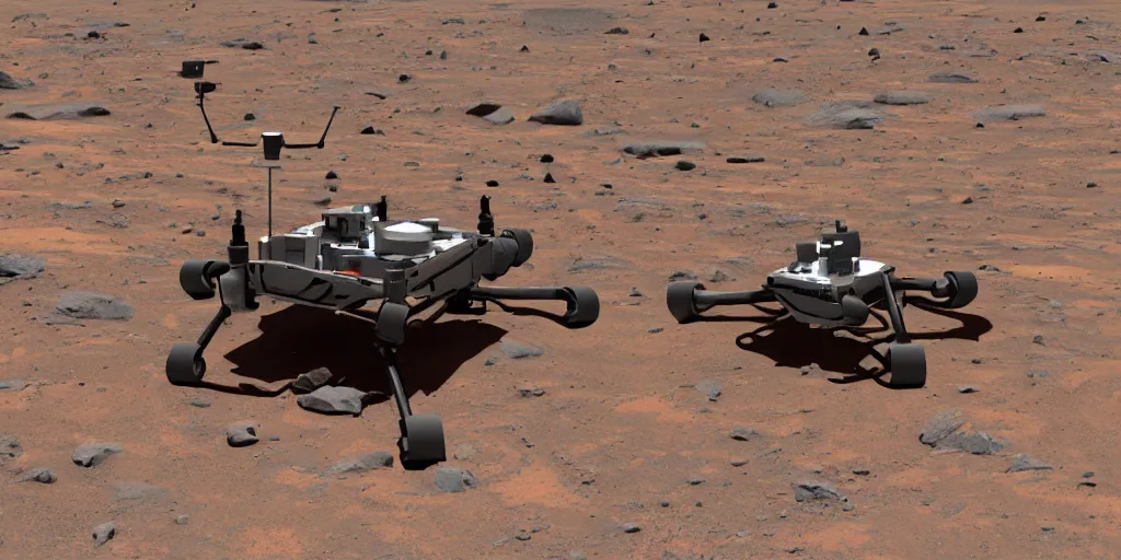 Image similar to photo of cybermorphic robotic drone for mars exploration industrial design