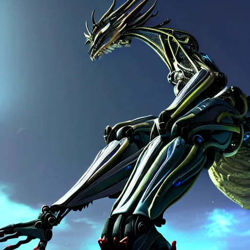 Image similar to highly detailed giantess shot, worms eye view, looking up at a giant 500 foot tall beautiful stunning saryn prime female warframe, as a stunning anthropomorphic robot female dragon, looming over you, walking toward you, detailed warframe legs towering over you, camera looking up, posing elegantly over you, sleek sharp claws, detailed robot dragon feet about to step on you, intimidating, proportionally accurate, two arms, two legs, camera close to the legs and feet, giantess shot, warframe fanart, ground view shot, cinematic low shot, high quality, captura, realistic, professional digital art, high end digital art, furry art, macro art, giantess art, anthro art, DeviantArt, artstation, Furaffinity, 3D realism, 8k HD octane render, epic lighting, depth of field