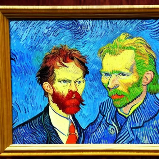 Image similar to edwin rutte in the style of vincent van gogh