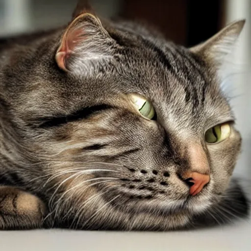 Image similar to cat in facepalm pose