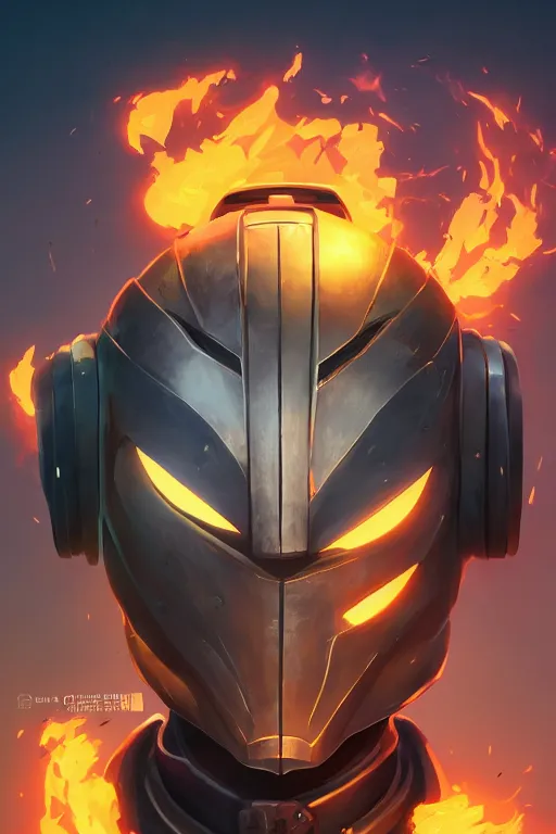 Image similar to epic mask helmet robot ninja portrait stylized as fornite style game design fanart by concept artist gervasio canda, behance hd by jesper ejsing, by rhads, makoto shinkai and lois van baarle, ilya kuvshinov, rossdraws global illumination radiating a glowing aura global illumination ray tracing hdr render in unreal engine 5