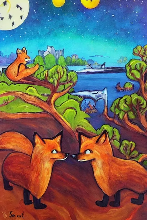 Image similar to 🦊🇦🇺 🎨🖌️