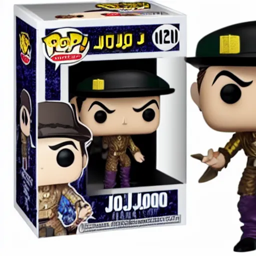 Image similar to jojos bizarre adventure, funko pop