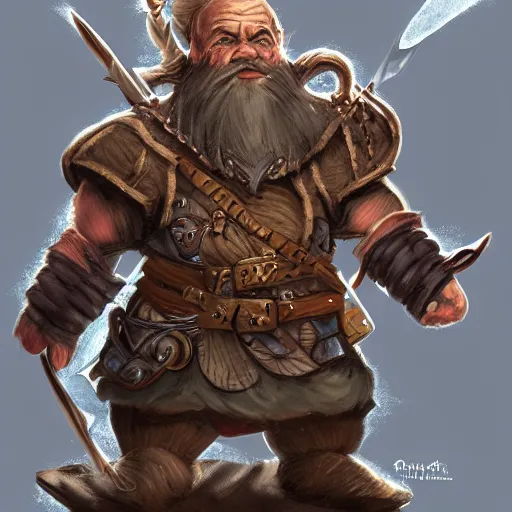 Prompt: dnd dwarf, by Even Mehl Admudsen