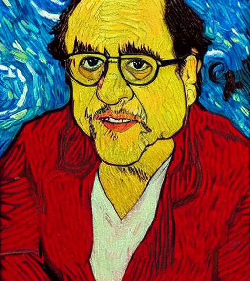 Image similar to danny devito painting in the style of van gogh