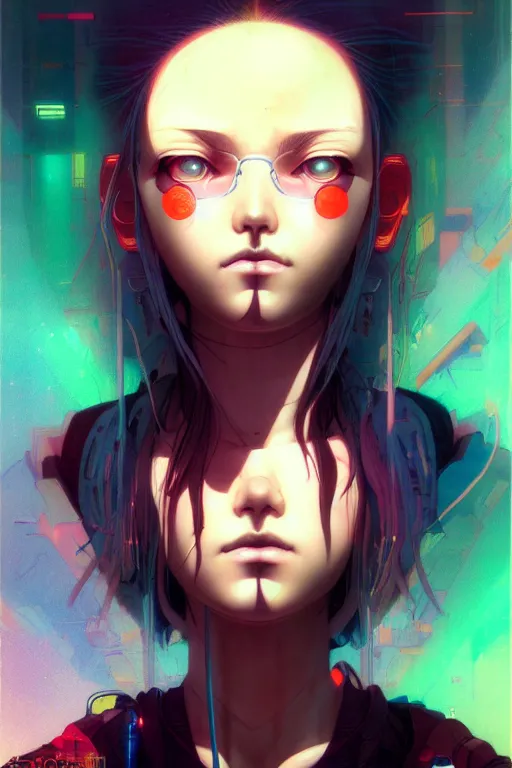 Image similar to prompt : city cyberpunk girl portrait soft light painted by james jean and katsuhiro otomo and erik jones, inspired by akira anime, smooth face feature, intricate oil painting, high detail illustration, sharp high detail, manga and anime 1 9 9 9